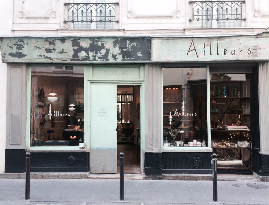 Ailleurs, boutique déco, Paris