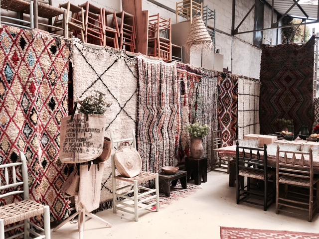 Showroom Rouge Horizon. Artisanat marocain. Photo Billie Blanket
