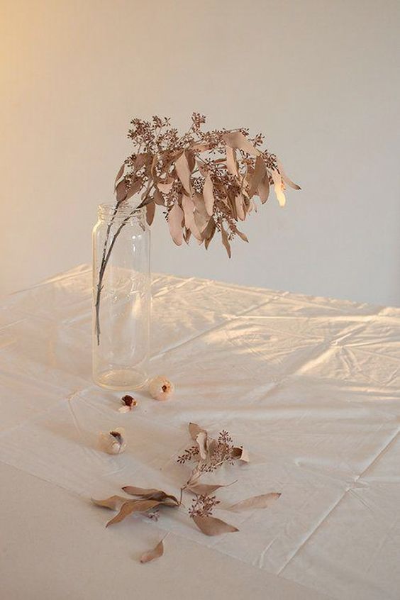 Feuillages, branches, fleurs séchées - Billie Blanket